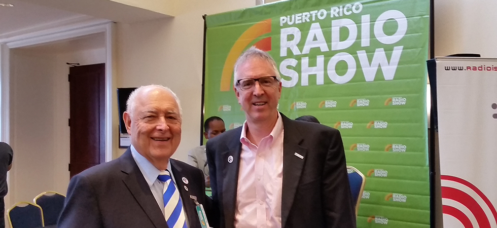 David Layer with Jose Ribas at the 2015 Puerto Rico Radio Shows