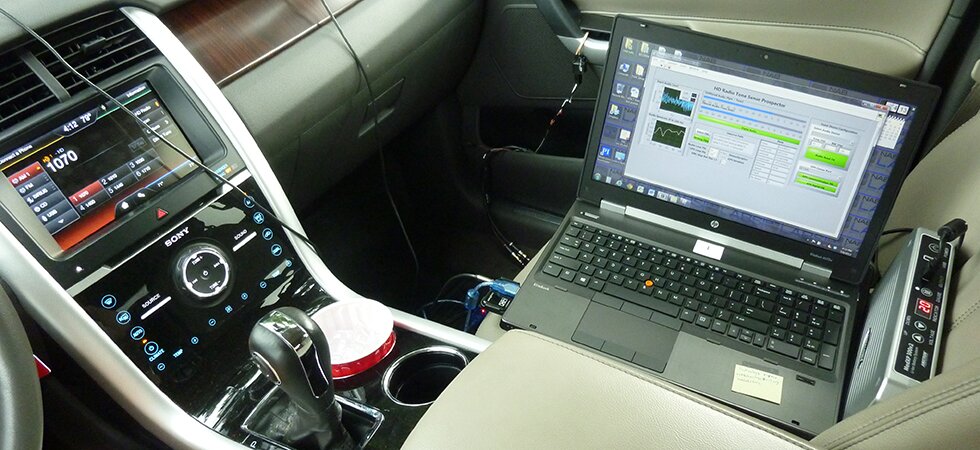 NAB Labs all-digital AM test vehicle.